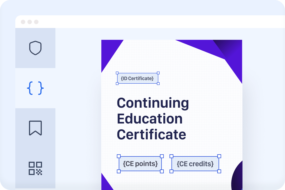 Instantly add credit hours and program details into every CE certificate