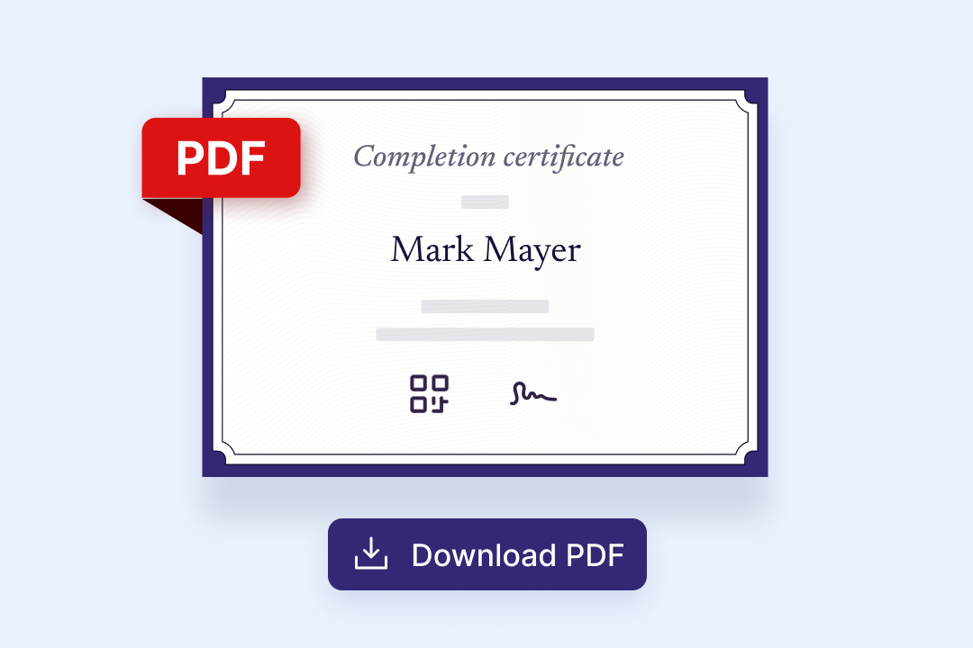 AI writes the certificate copy—you make it yours, in seconds