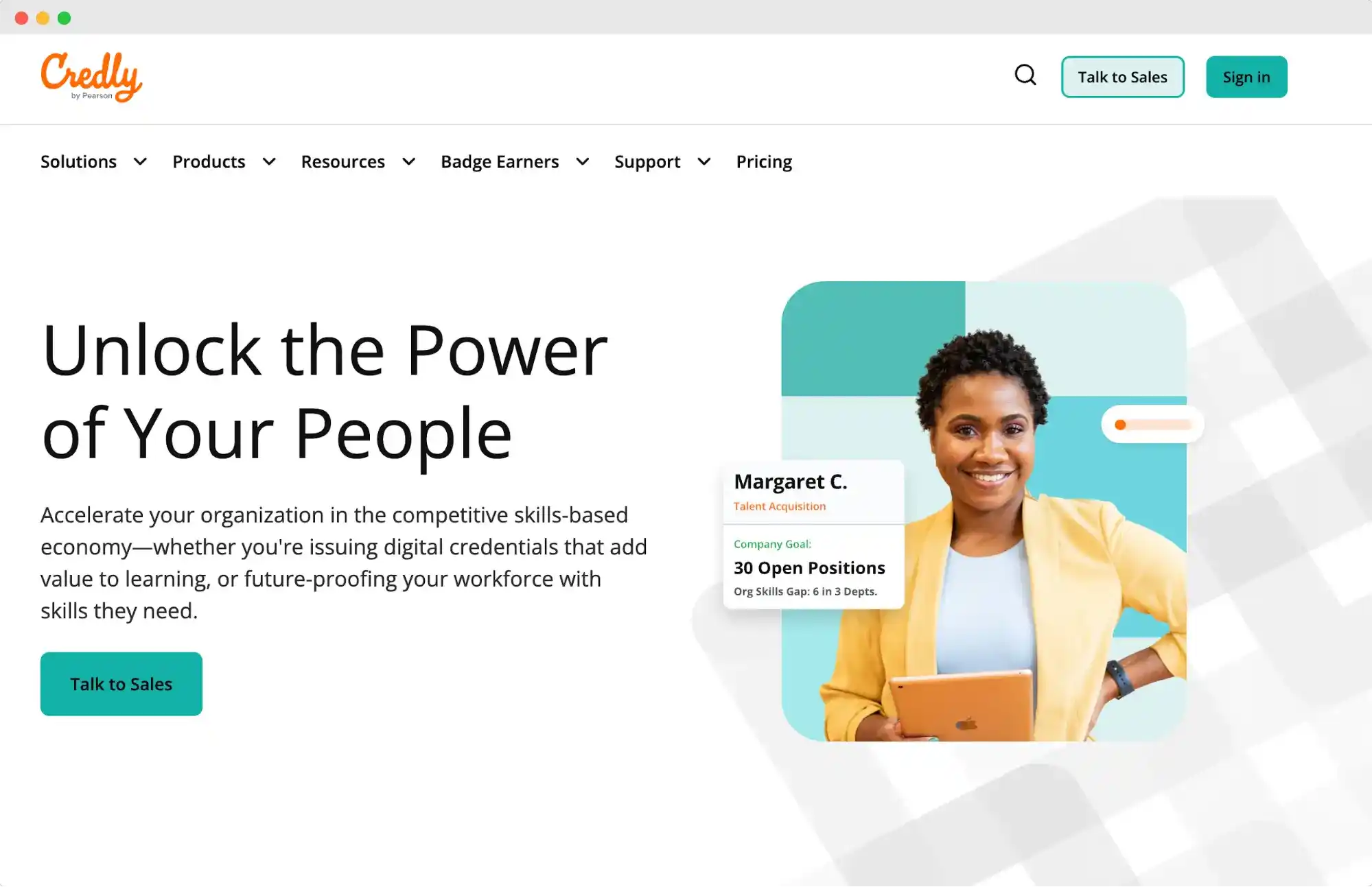 Credly platform highlighting digital credentials and workforce verification as a Venngage alternative. Credly platform highlighting digital credentials and workforce verification as a Venngage alternative.