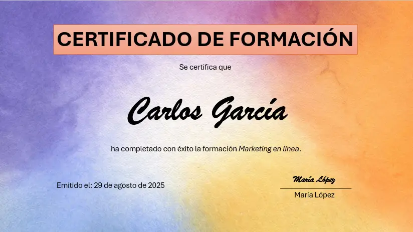 Añadir elementos al diploma de reconocimiento en PowerPoint. Añadir elementos al diploma de reconocimiento en PowerPoint.