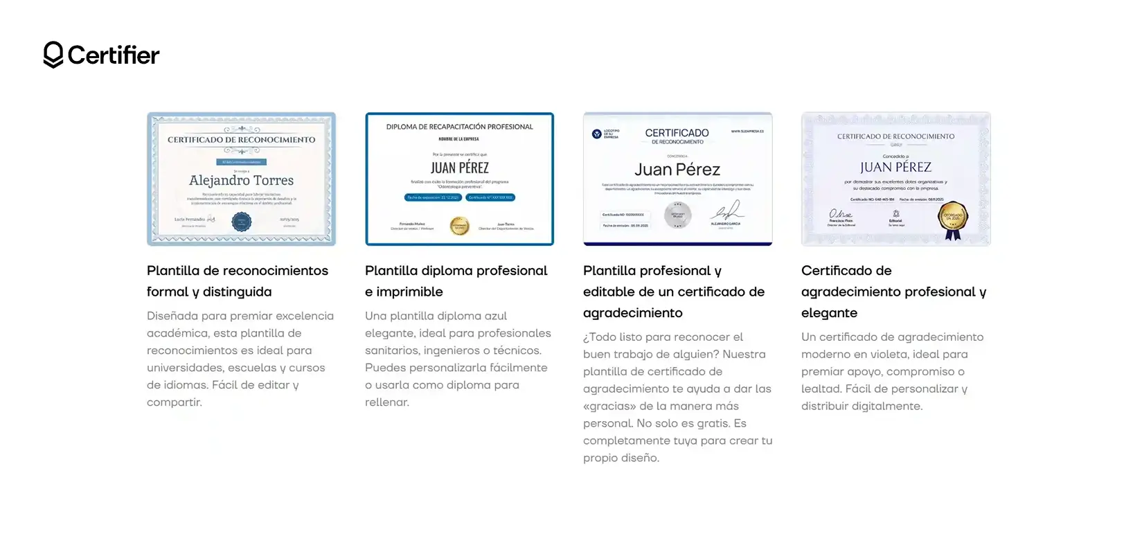 Crear diplomas en PowerPoint con el editor integrado de Certifier. Crear diplomas en PowerPoint con el editor integrado de Certifier.