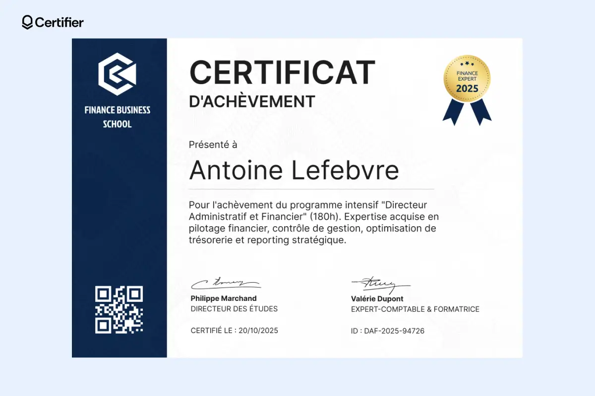 Certificat d’achèvement classique imprimable, parfait pour les événements officiels. Certificat d’achèvement classique imprimable, parfait pour les événements officiels.