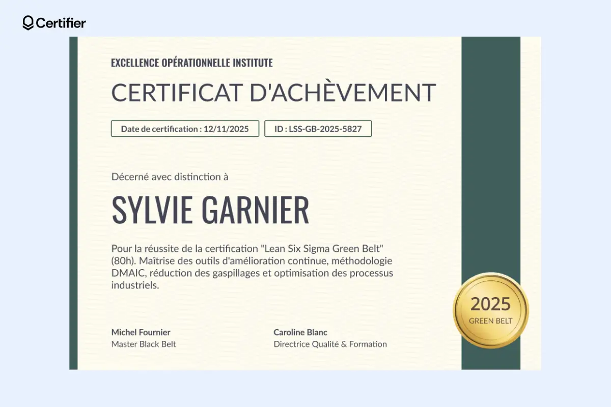 Certificat d’achèvement attrayant, idéal pour des succès académiques ou professionnels. Certificat d’achèvement attrayant, idéal pour des succès académiques ou professionnels.