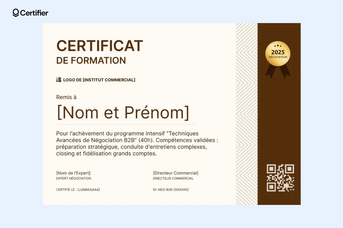Raffiné modèle certificat de réalisation formation. Raffiné modèle certificat de réalisation formation.