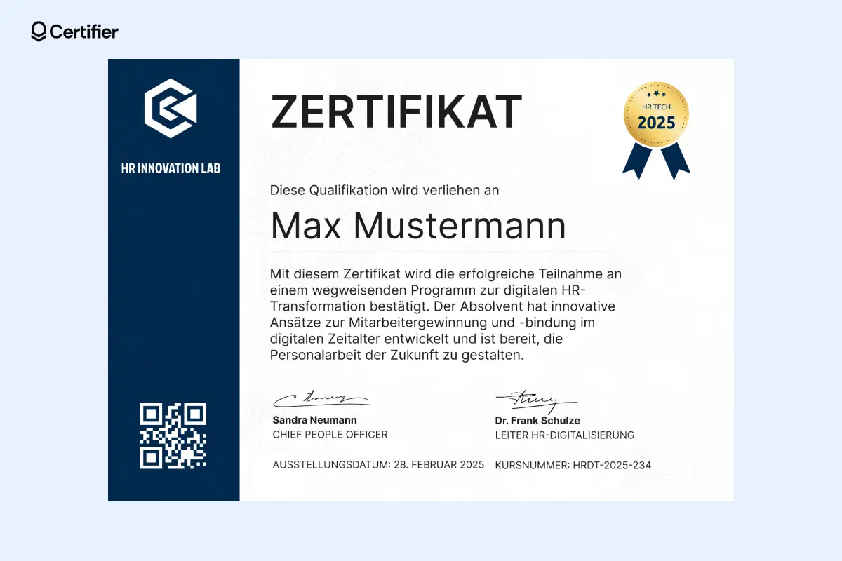 Dunkle Abschlusszertifikat Vorlage mit Prozess-Badge, Belt-ID, QR-Code und klarer Datenstruktur. Dunkle Abschlusszertifikat Vorlage mit Prozess-Badge, Belt-ID, QR-Code und klarer Datenstruktur.