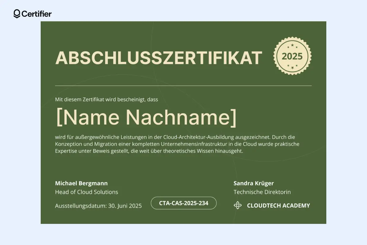 Abschlusszertifikat Vorlage mit grauem Rahmen, feinen Linien und Schriftzug ABSCHLUSSZERTIFIKAT. Abschlusszertifikat Vorlage mit grauem Rahmen, feinen Linien und Schriftzug ABSCHLUSSZERTIFIKAT.