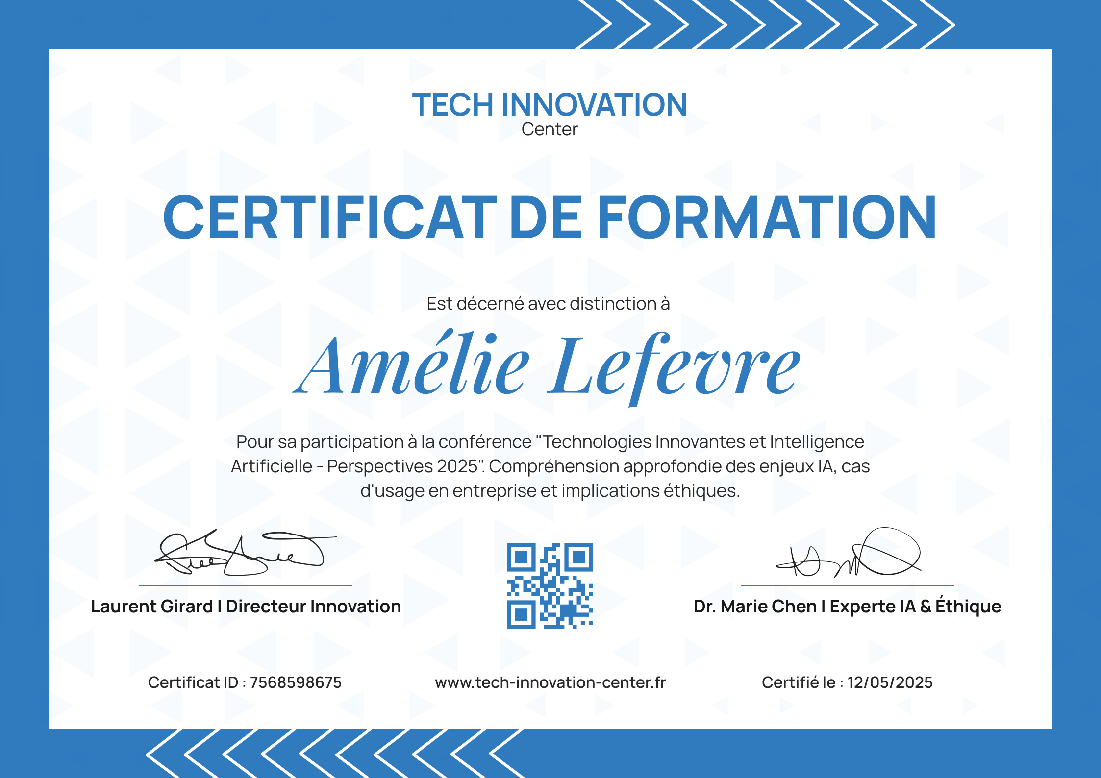 Modèle D'attestation De Formation Word Gratuit Modèle certificat de réalisation formation simple et classe