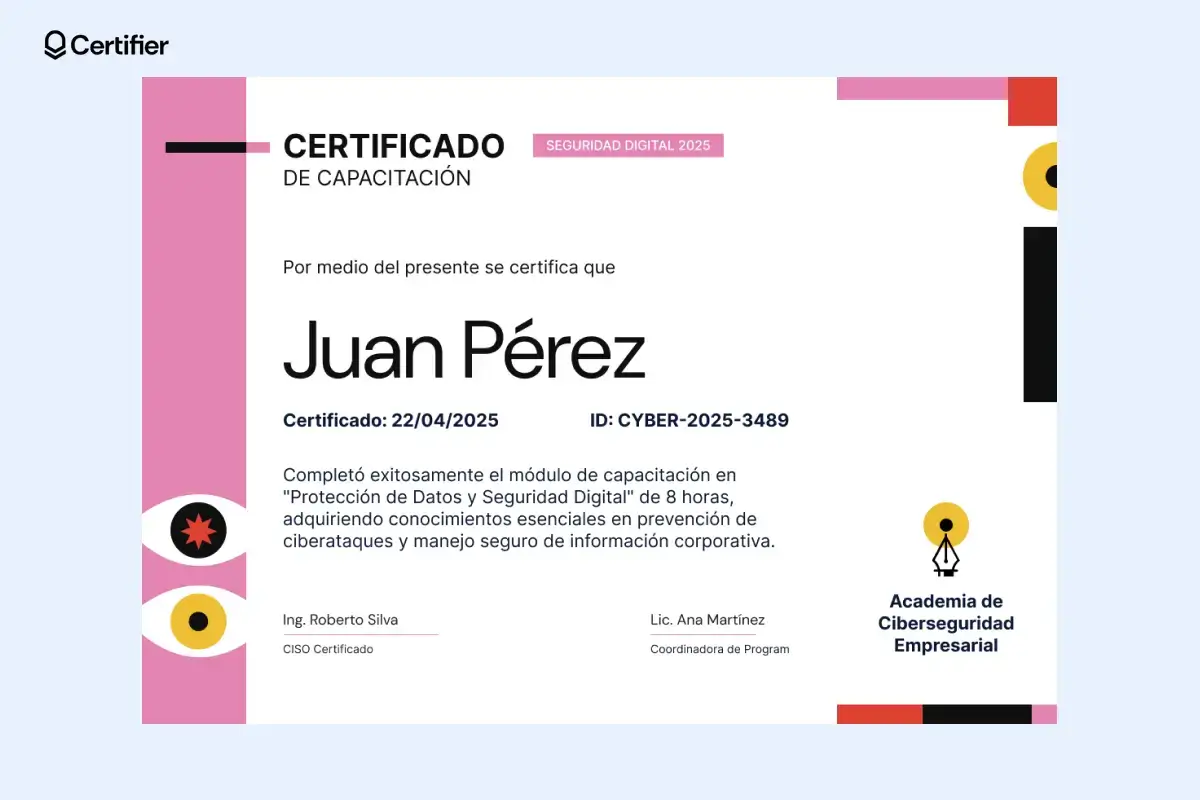 Diplomas para editar en Power Point artísticos en rosa con diseño creativo para estudiantes.