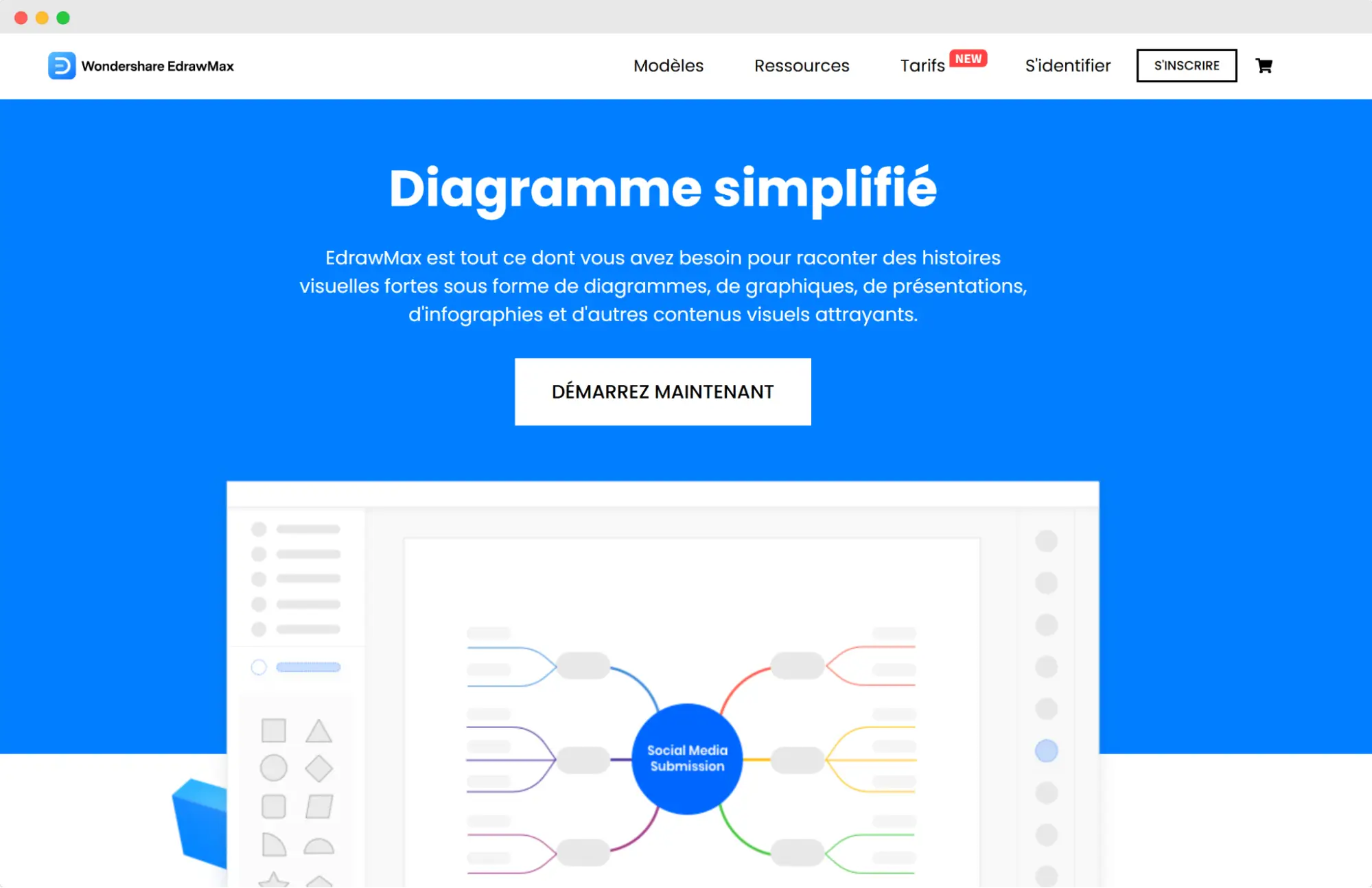 Générateur de certificat EdrawMax, montrant des modèles personnalisables et des outils de conception avancés pour créer un certificat en ligne.