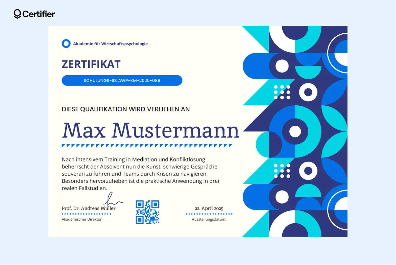 PowerPoint Vorlage Zertifikat im minimalistischen Stil mit ruhiger Farbgebung und professionellem Aufbau. PowerPoint Vorlage Zertifikat im minimalistischen Stil mit ruhiger Farbgebung und professionellem Aufbau.