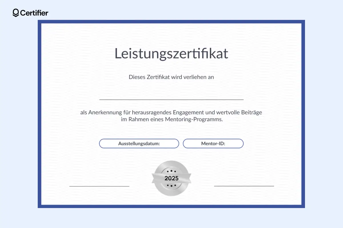 Zertifikat blanko Vorlage mit elegantem Layout und Siegel. Zertifikat blanko Vorlage mit elegantem Layout und Siegel.