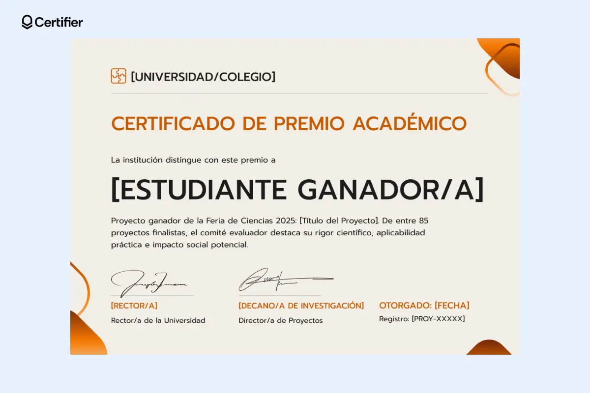 Personaliza este certificado de premio en ventas. Personaliza este certificado de premio en ventas.