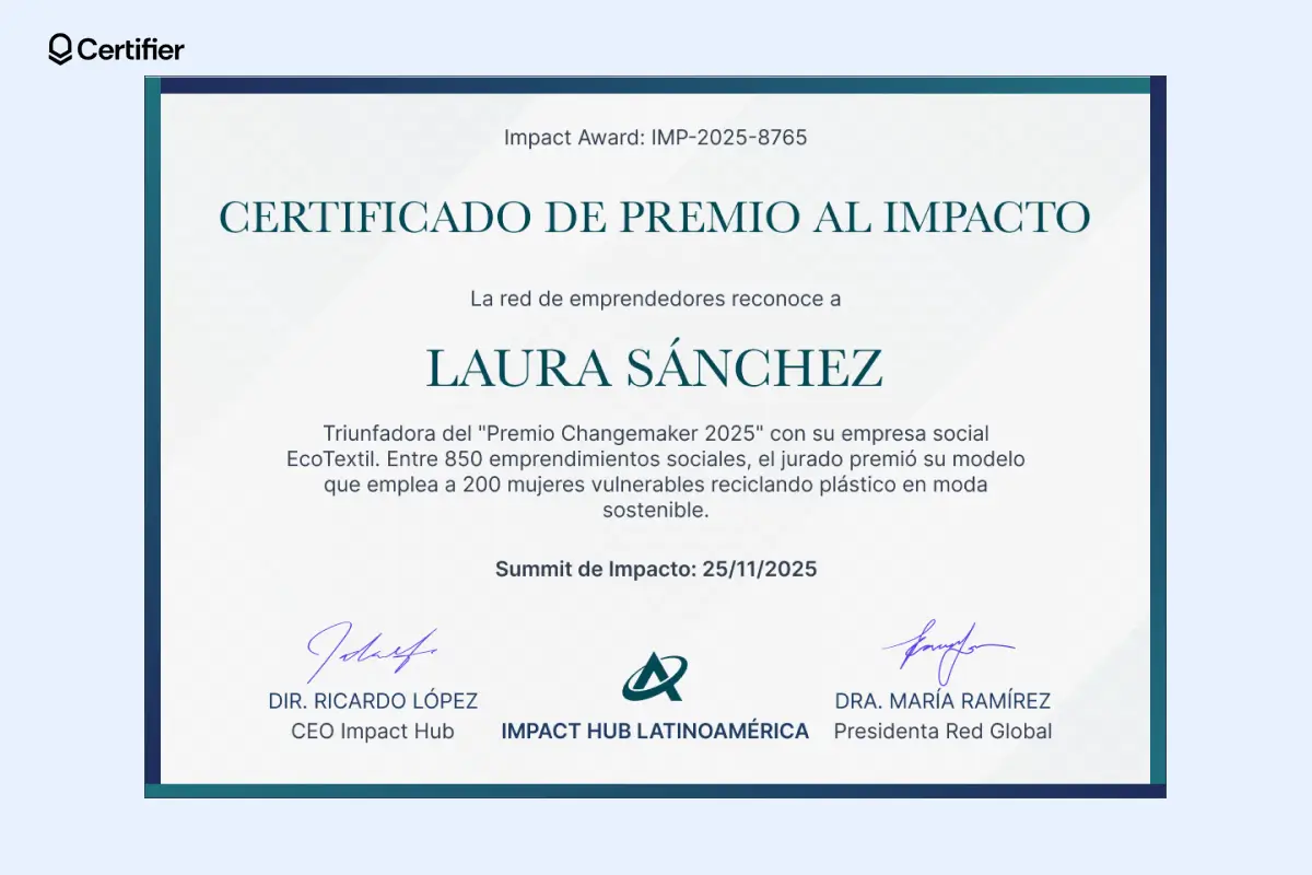 Certificado de premio de finalización con diseño deportivo azul y blanco.  Certificado de premio de finalización con diseño deportivo azul y blanco.