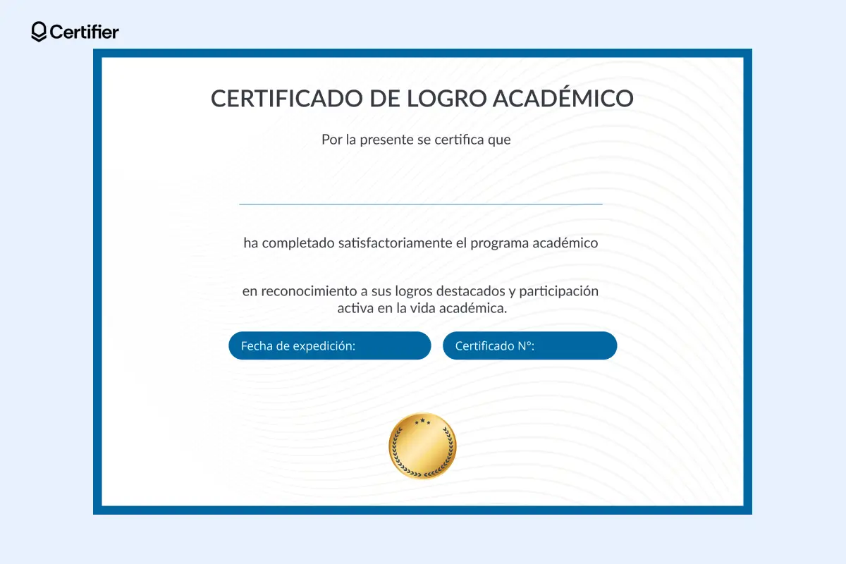 Diploma en blanco infantil con sello dorado y borde elegante. Diploma en blanco infantil con sello dorado y borde elegante.