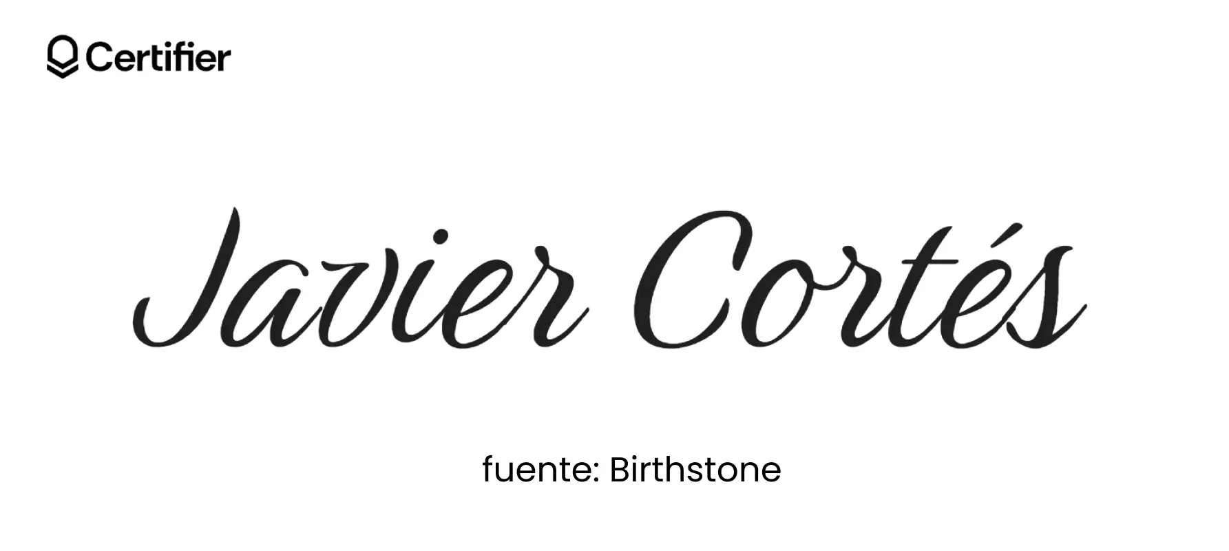 Birthstone, fuentes para firmas personales y fuentes bonitas para firmas para documentos.