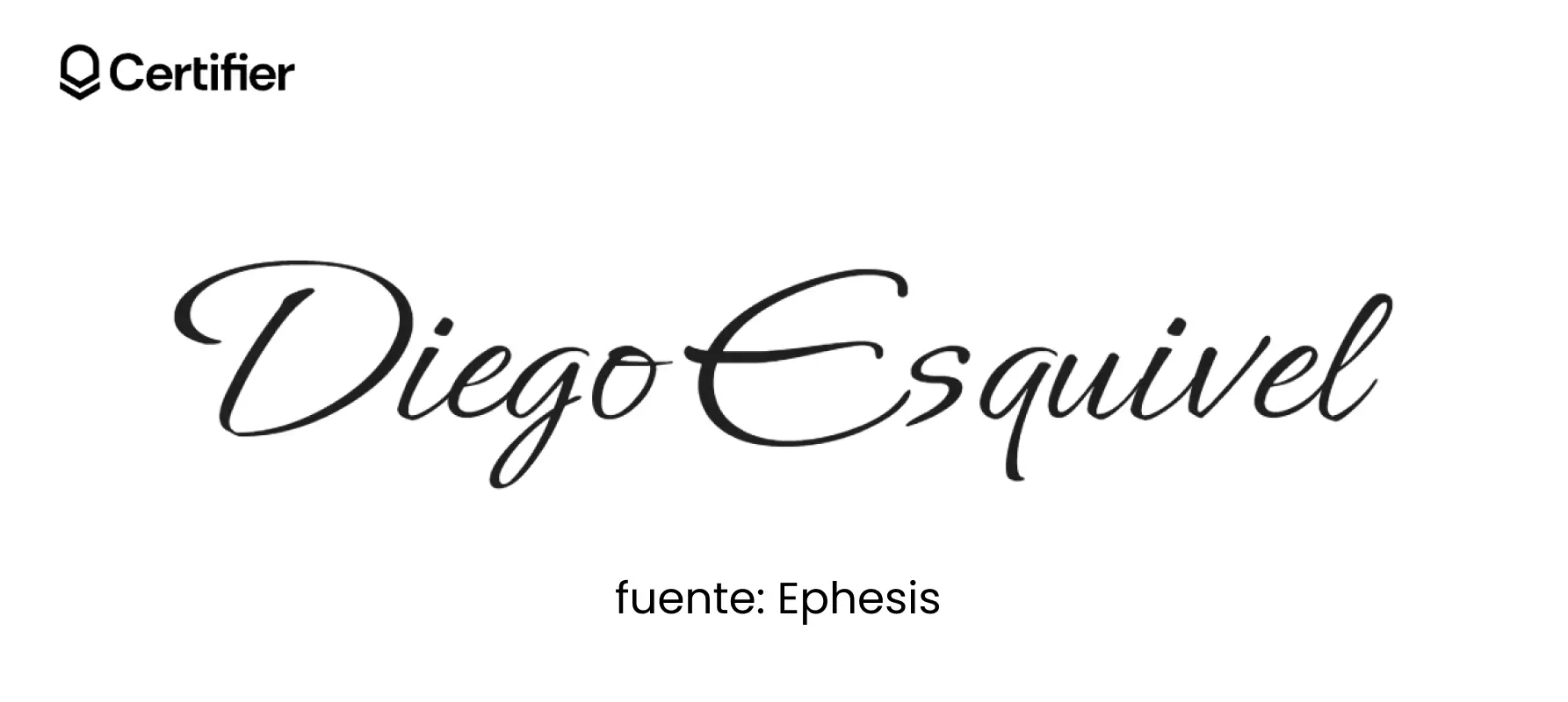Ephesis, fuentes para hacer firmas creativas y fuentes de letra para firmas profesionales.