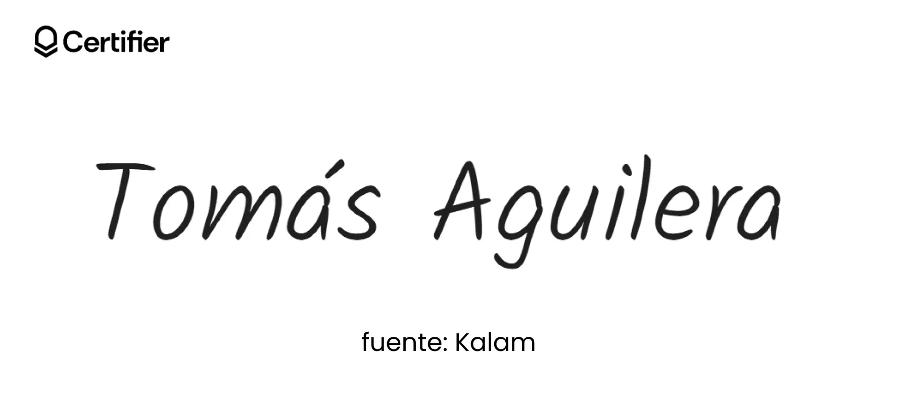 Kalam, fuentes de letras para firmas naturales y fuentes para firmas personales digitales.
