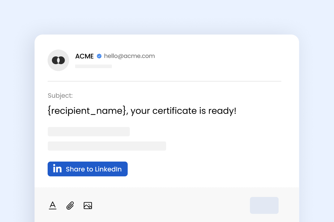 Ensure your credentials never land in spam