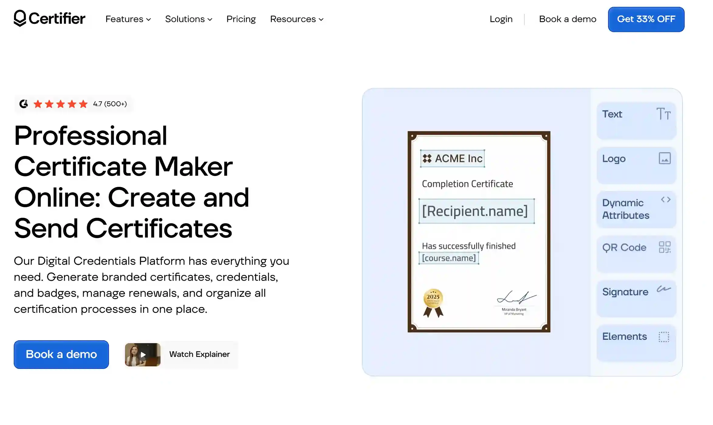 Certifier as Template Trove alternative - a tool that lets you manage and organize your credentials, add to designs text and optional images, and make your designs unique. Certifier as Template Trove alternative - a tool that lets you manage and organize your credentials, add to designs text and optional images, and make your designs unique.
