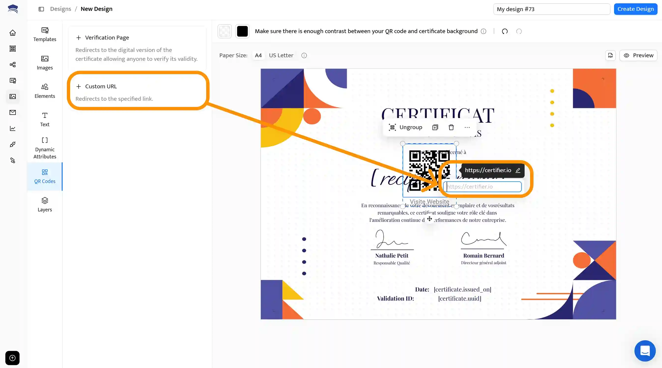 Trois smartphones affichant la vérification d’un certificat avec QR code, illustrant l’authenticité numérique. Trois smartphones affichant la vérification d’un certificat avec QR code, illustrant l’authenticité numérique.