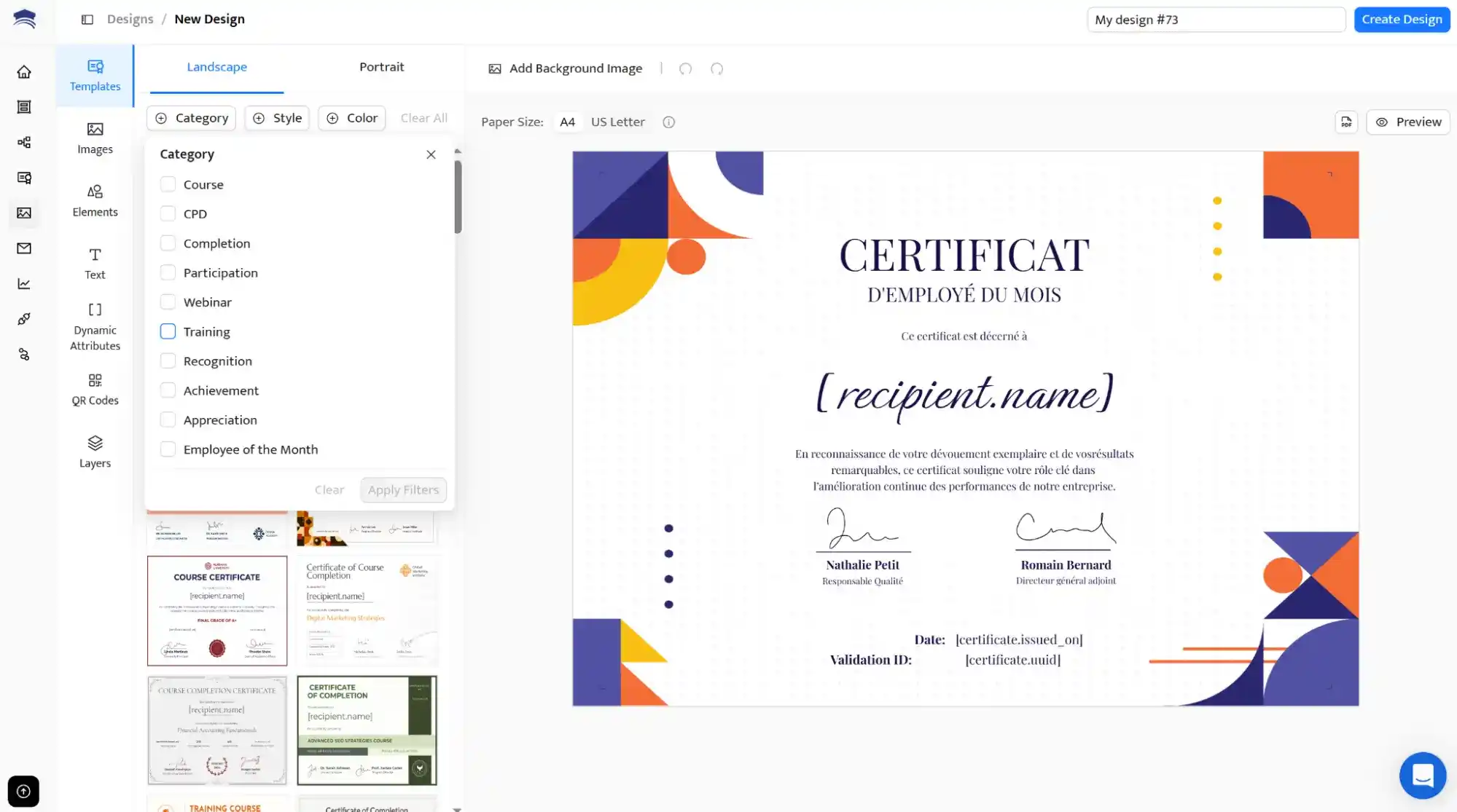 Un certificat avec QR code affiché dans une interface numérique, prêt à être partagé et vérifié en ligne. Un certificat avec QR code affiché dans une interface numérique, prêt à être partagé et vérifié en ligne.