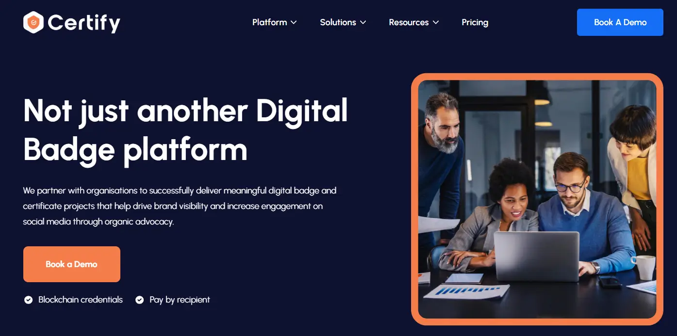 CertifyOne as another BadgeCert alternative—an interesting option, yet without many advanced features for managing badges.