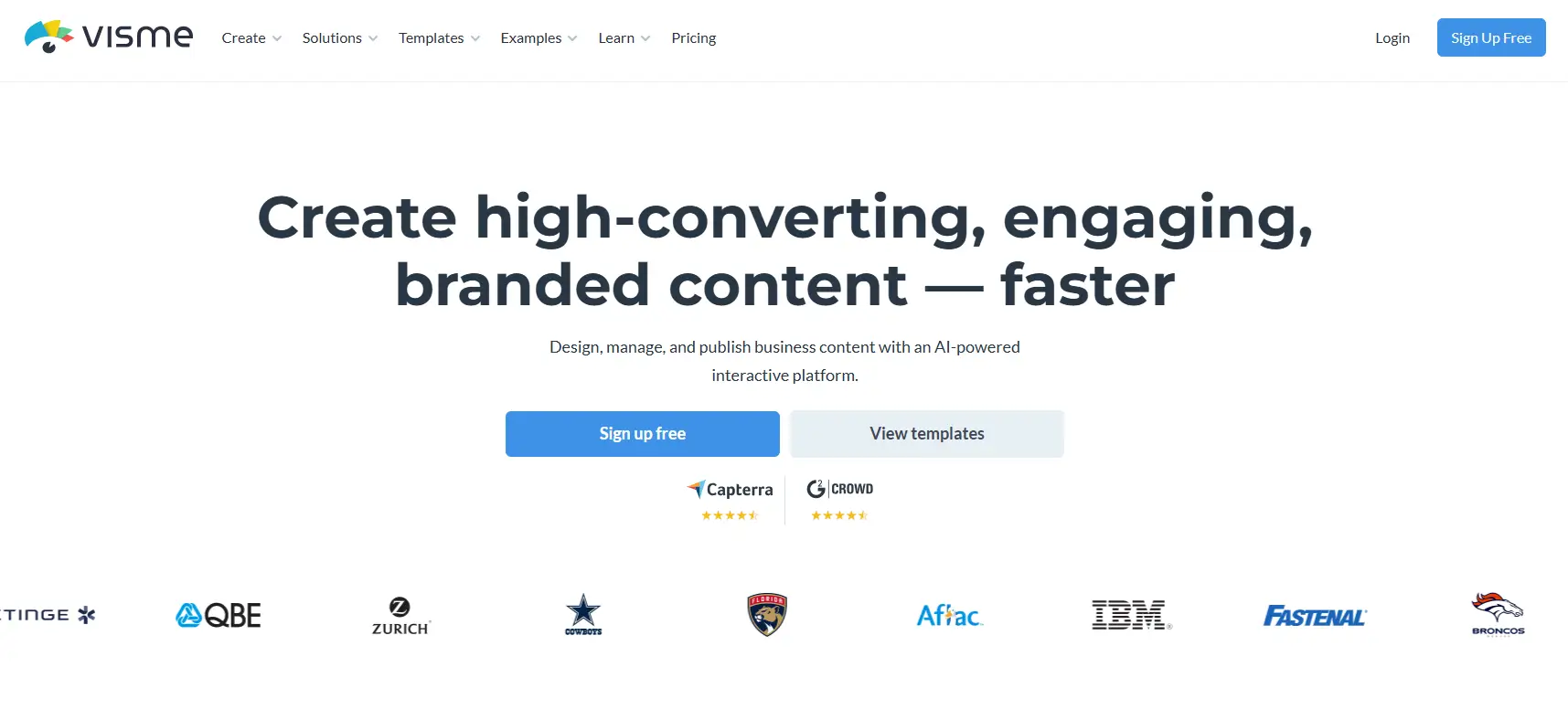 Visme as BadgeCert alternative—a platform that lets you create, send and print digital certificates.