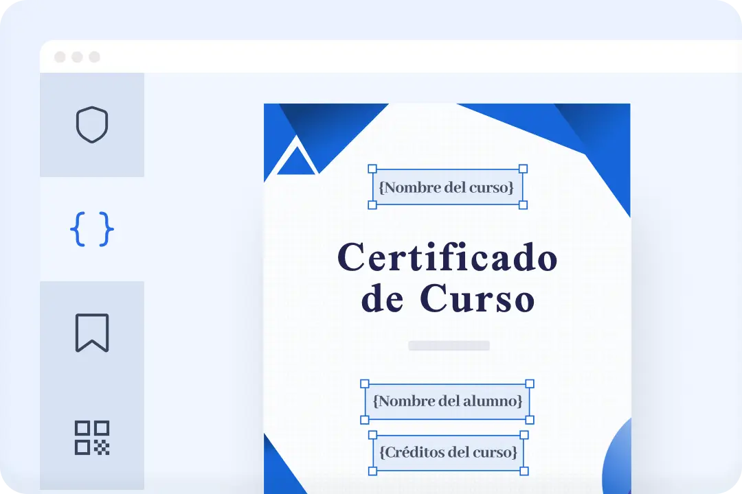 Emisión en masa de certificados online con campos dinámicos