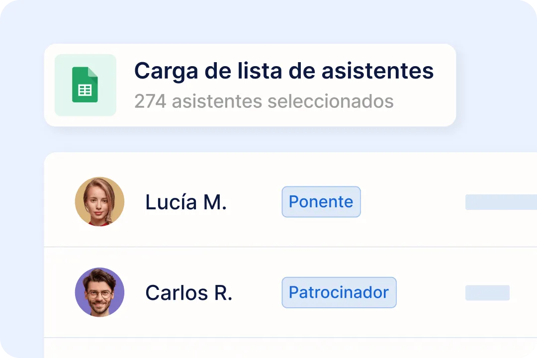 Emite certificados personalizados de conferencia en masa
