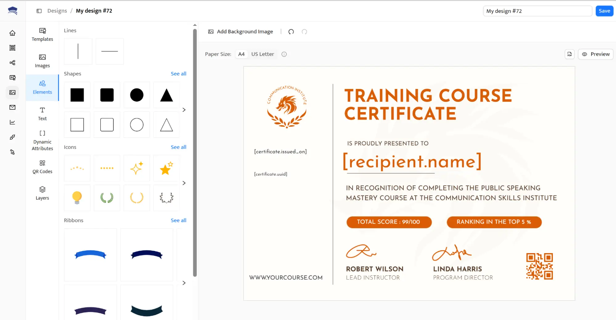Certifier template editor–a professional platform for creating, customizing and managing certificates and credentials at scale. Certifier template editor–a professional platform for creating, customizing and managing certificates and credentials at scale.