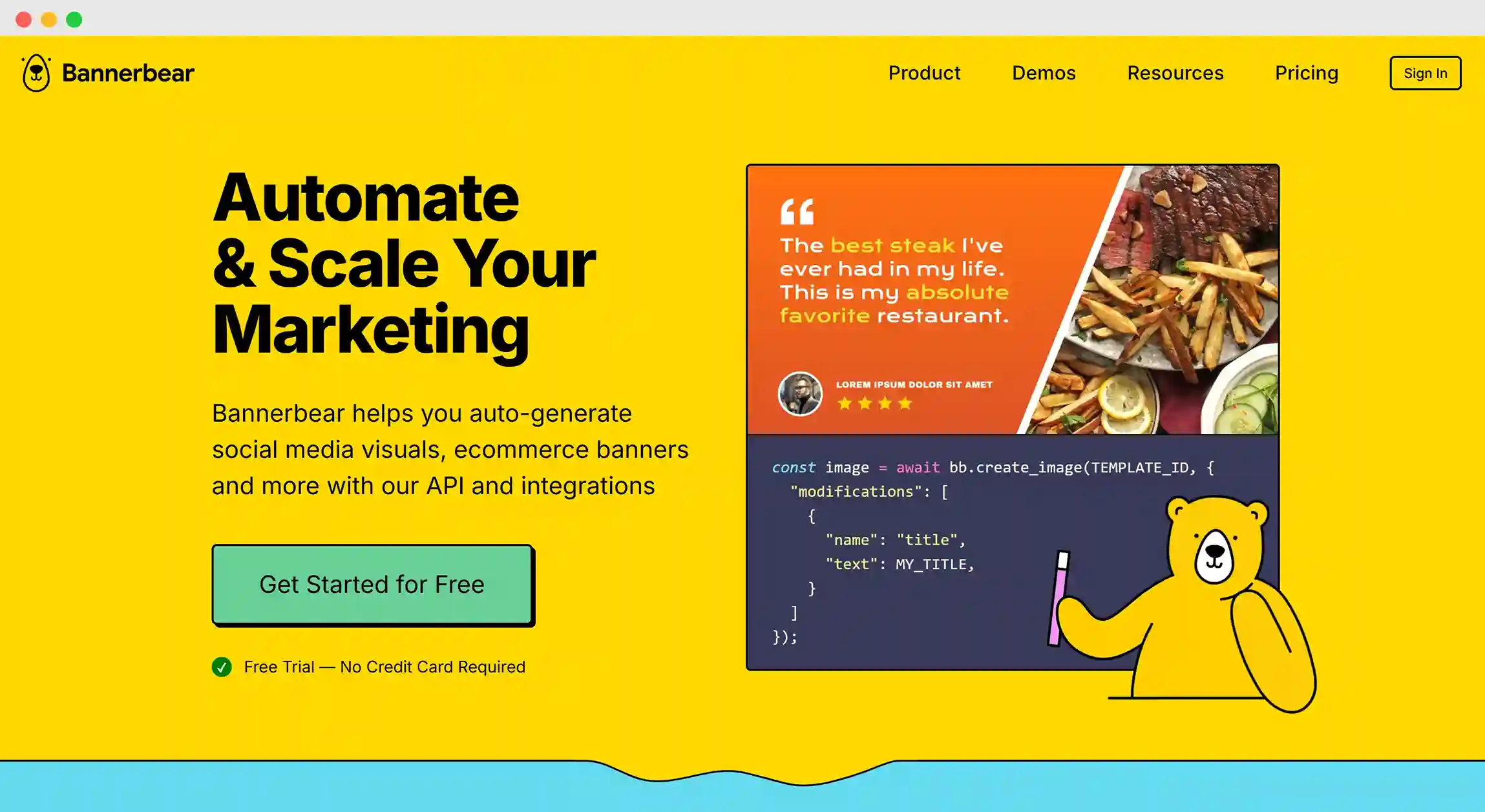 Screenshot showing Bannerbear Certifier alternative homepage. Screenshot showing Bannerbear Certifier alternative homepage.