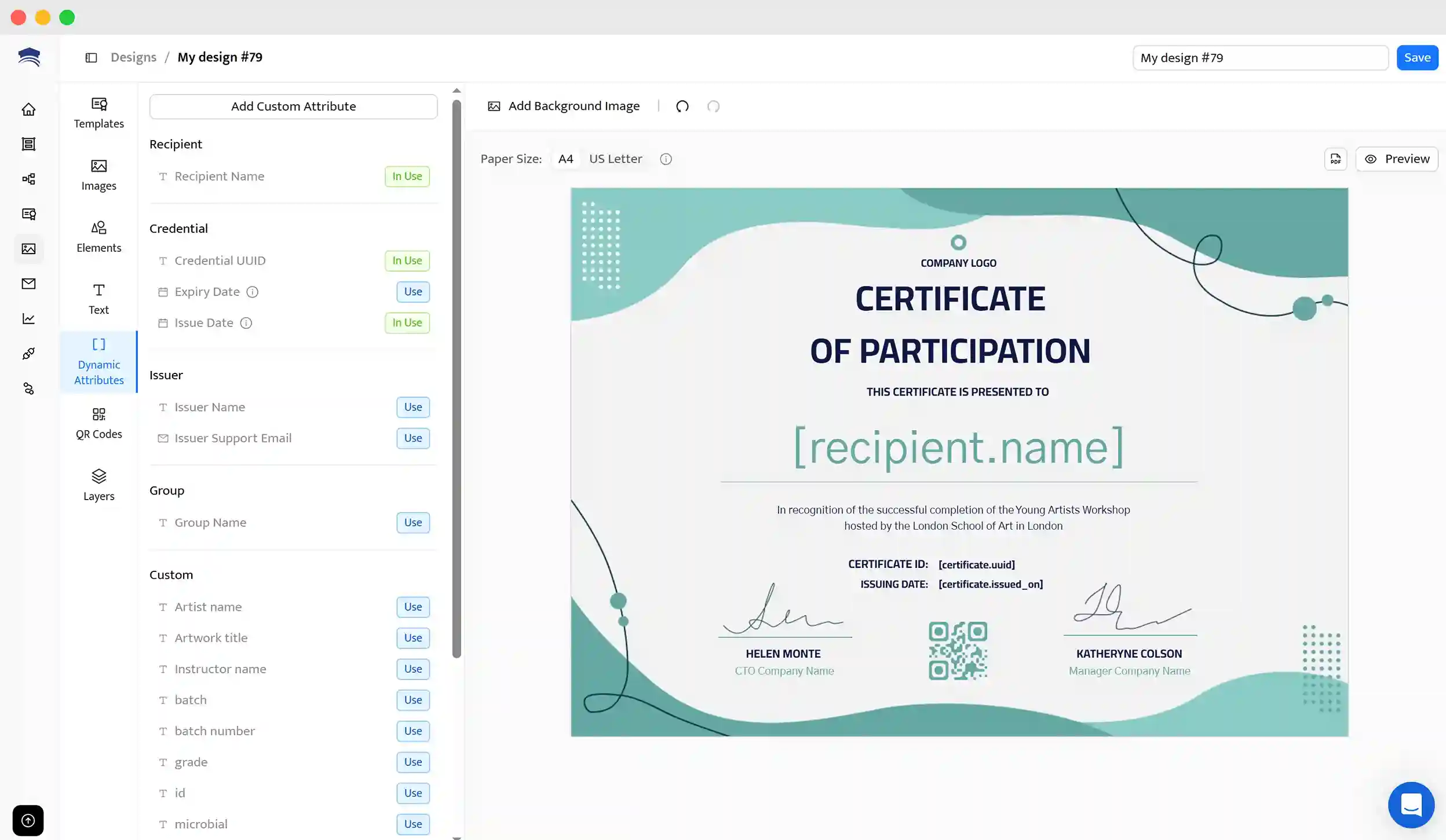 Setting up attributes to automate the process of generating survey certificate in Certifier via Typeform. Setting up attributes to automate the process of generating survey certificate in Certifier via Typeform.
