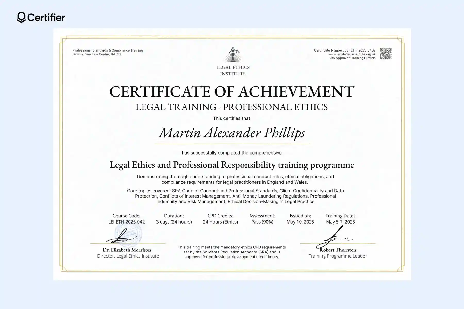 Professional ethics achievement certificates templates easily customize download and share digitally. Professional ethics achievement certificates templates easily customize download and share digitally.