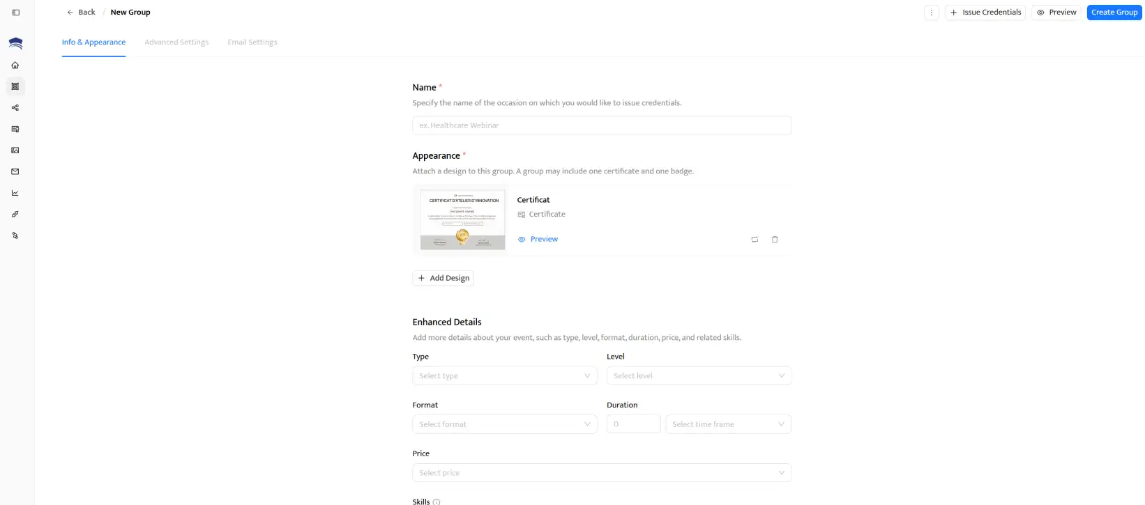 Création d’un groupe de destinataires pour automatiser l’envoi de certificats personnalisés. Création d’un groupe de destinataires pour automatiser l’envoi de certificats personnalisés.