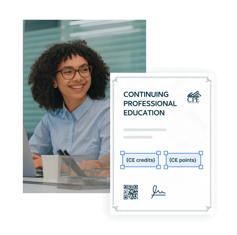 Boost CPE credibility with verified certificates Boost CPE credibility with verified certificates