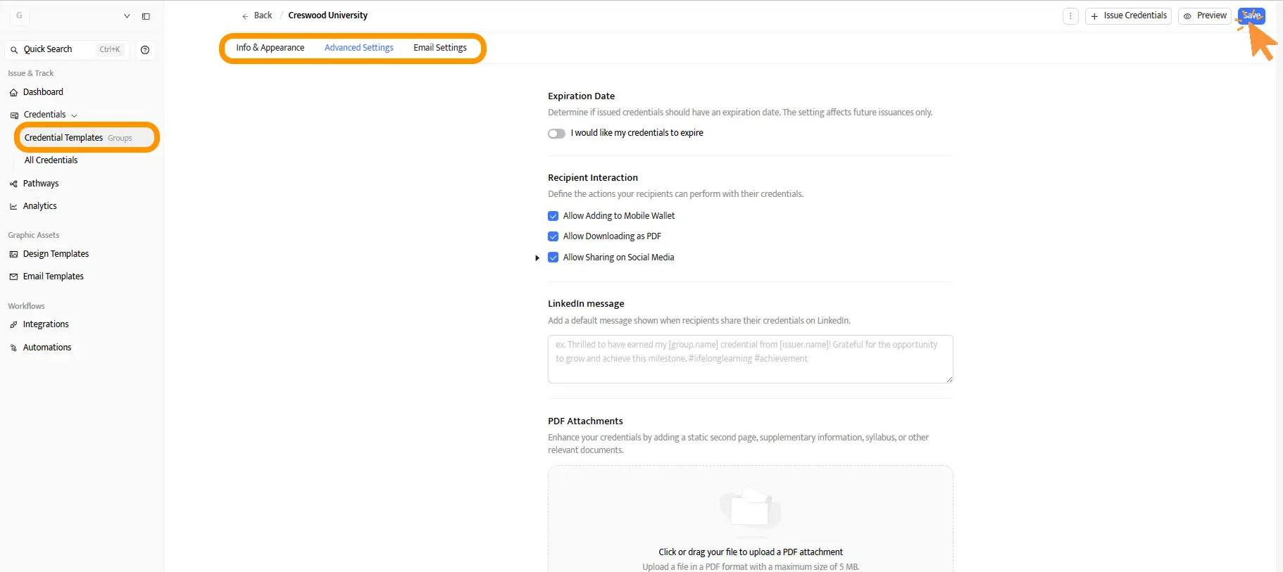 A course creation setup form for a hybrid, foundational-level specific course in web development, defining duration, skills and certificate for course completion details. A course creation setup form for a hybrid, foundational-level specific course in web development, defining duration, skills and certificate for course completion details.