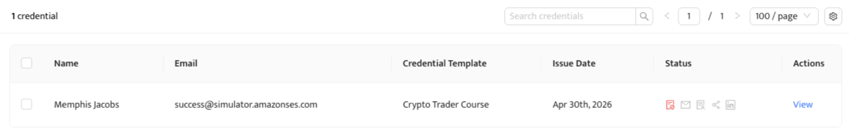 The image shows lifecycle controls in Certifier app The image shows lifecycle controls in Certifier app
