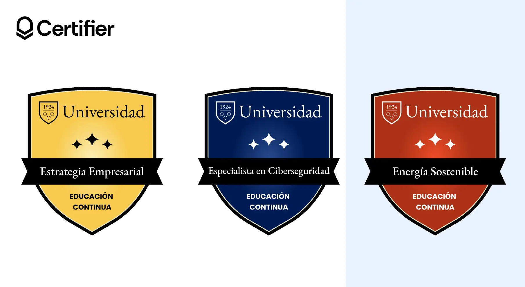 Muestra de insignia escolar apta para escuelas y universidades, disponible en amarillo, azul y rojo. Muestra de insignia escolar apta para escuelas y universidades, disponible en amarillo, azul y rojo.