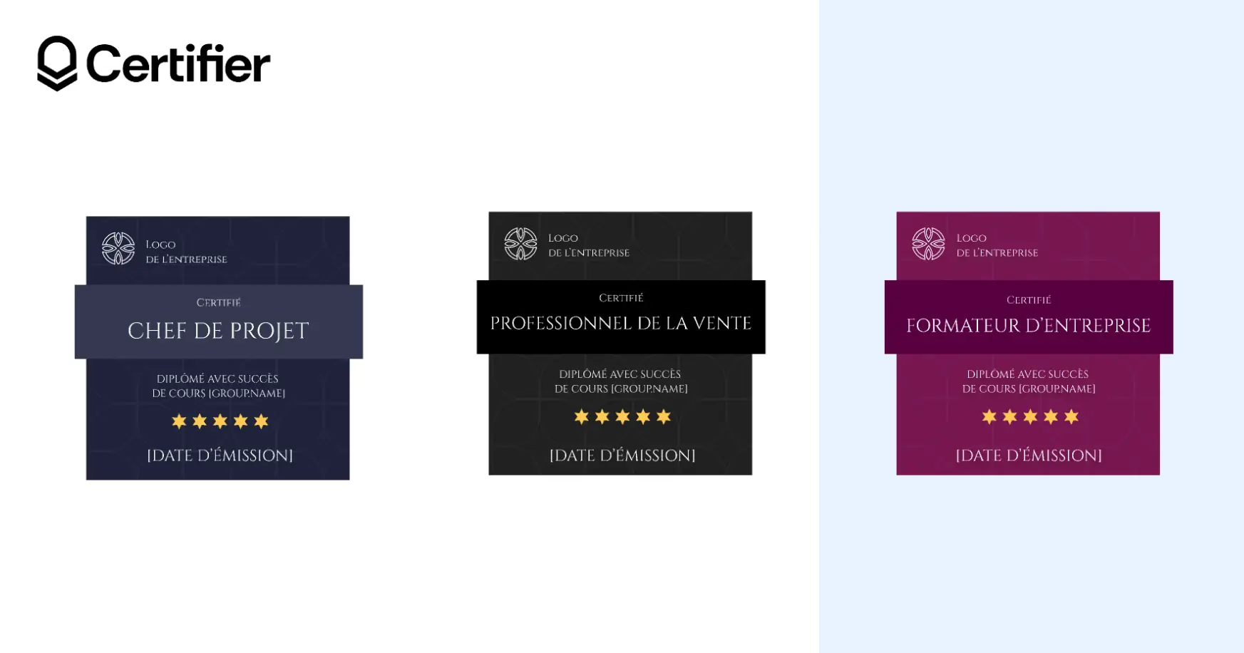 Modèle de badge traditionnel au design sombre de la bibliothèque Certifier. Modèle de badge traditionnel au design sombre de la bibliothèque Certifier.