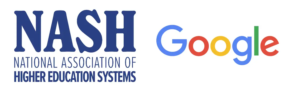 NASH and Google logos–a collaboration that provides microcredentials in higher education. NASH and Google logos–a collaboration that provides microcredentials in higher education.