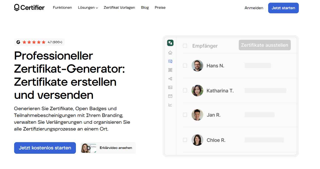 Der Editor von Certifier, eine der umfassendsten Credly-Alternativen. Der Editor von Certifier, eine der umfassendsten Credly-Alternativen.