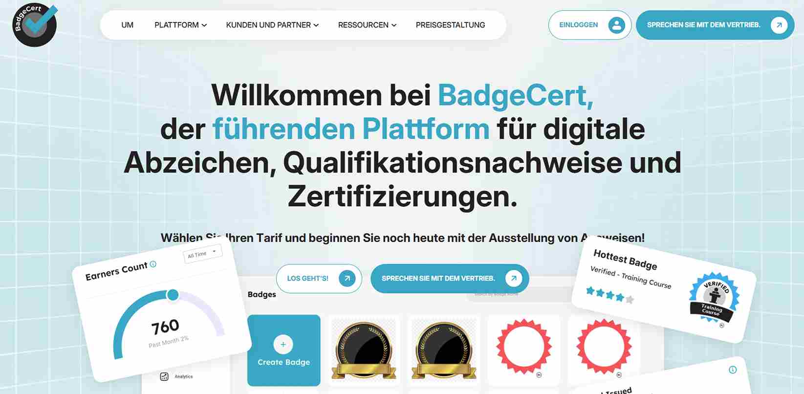 BadgeCert, eine Credly-Alternative mit Fokus auf Sicherheit. BadgeCert, eine Credly-Alternative mit Fokus auf Sicherheit.