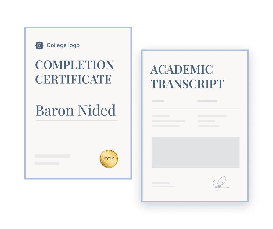 Issue certificates with transcripts