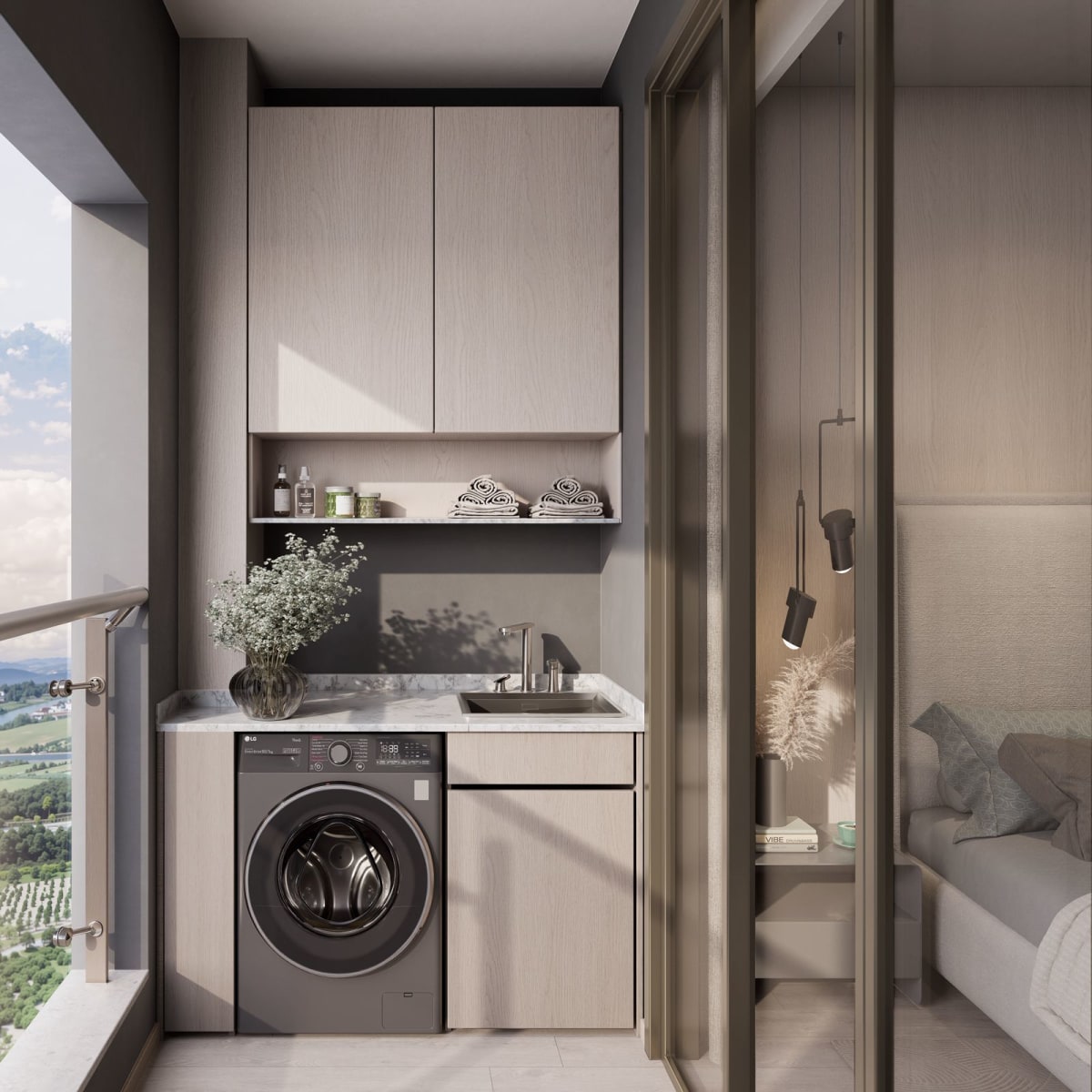 Balcony Laundry Provision