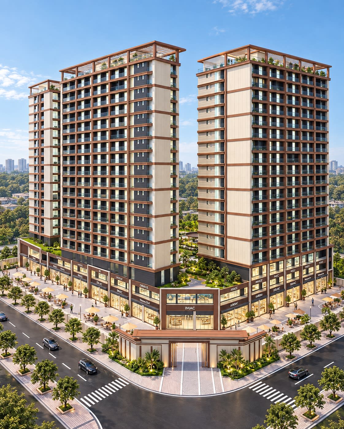 18-Storey Contemporary Facade