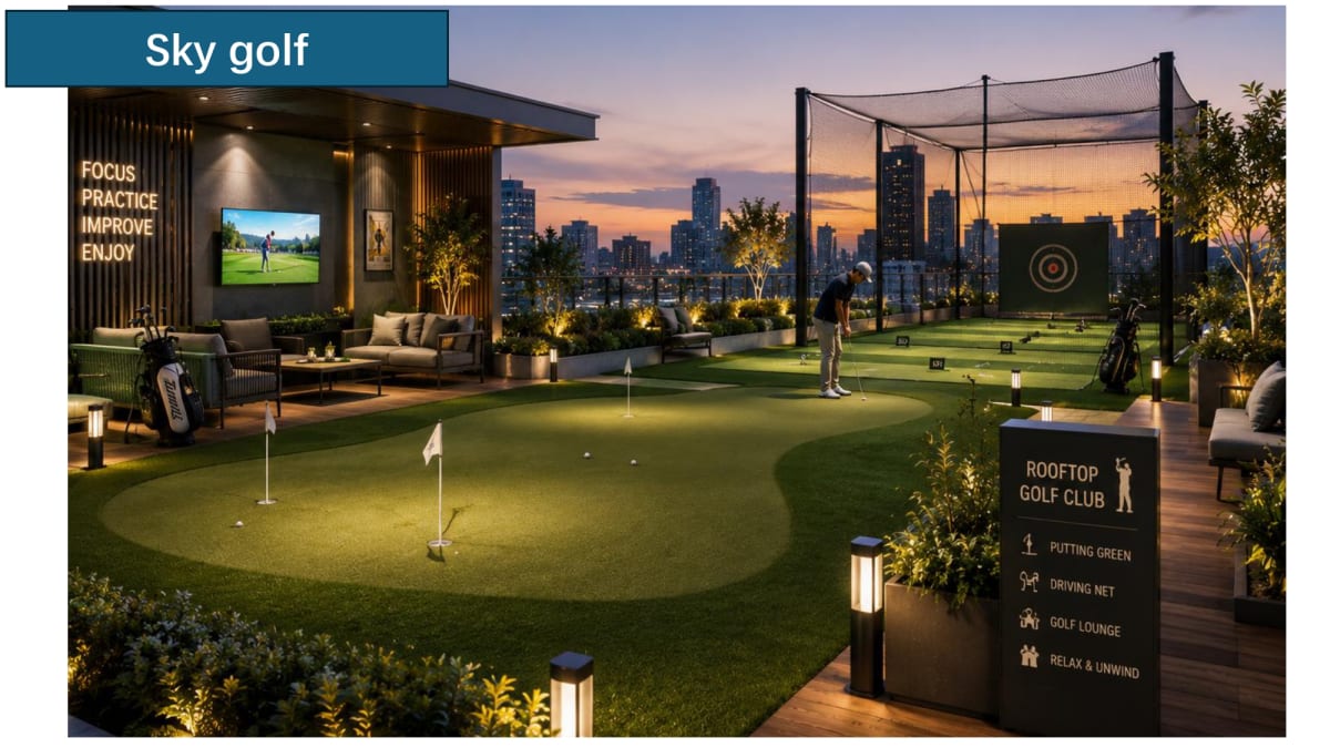 Rooftop Sky Golf Simulator