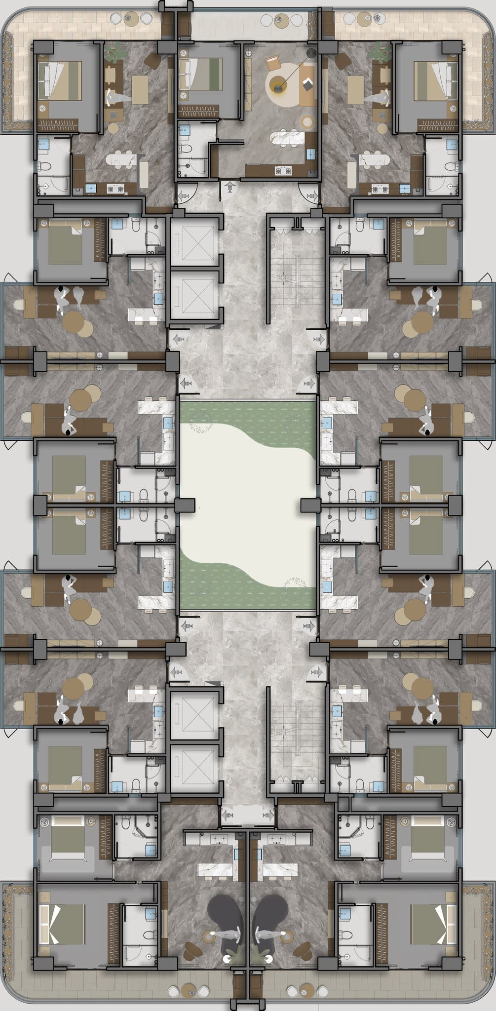 Typical Residential Floor Plate (Towers A & B)