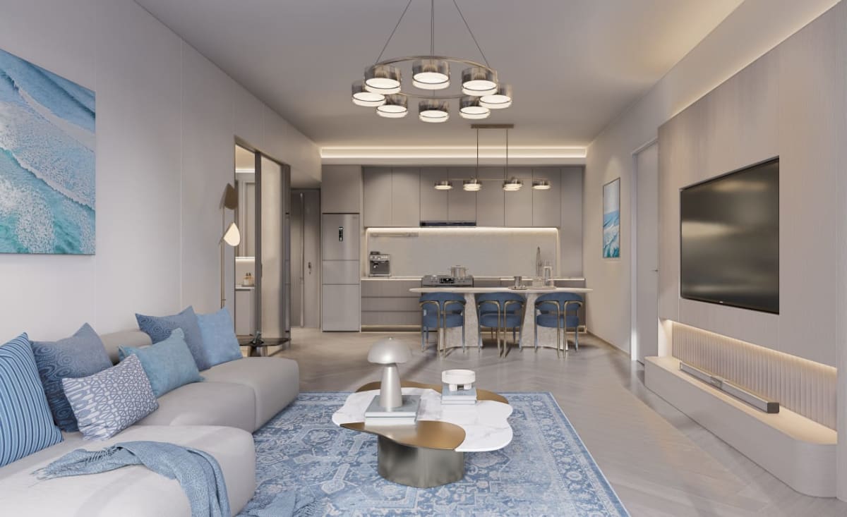 Generous open-concept living and entertaining space flowing effortlessly into the culinary zone