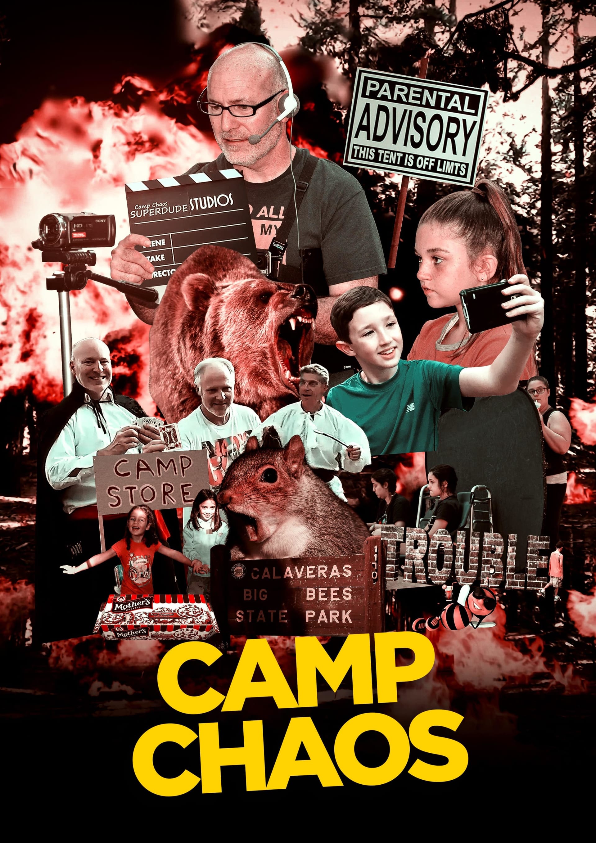 Camp Chaos movie poster design by Drix Agency
