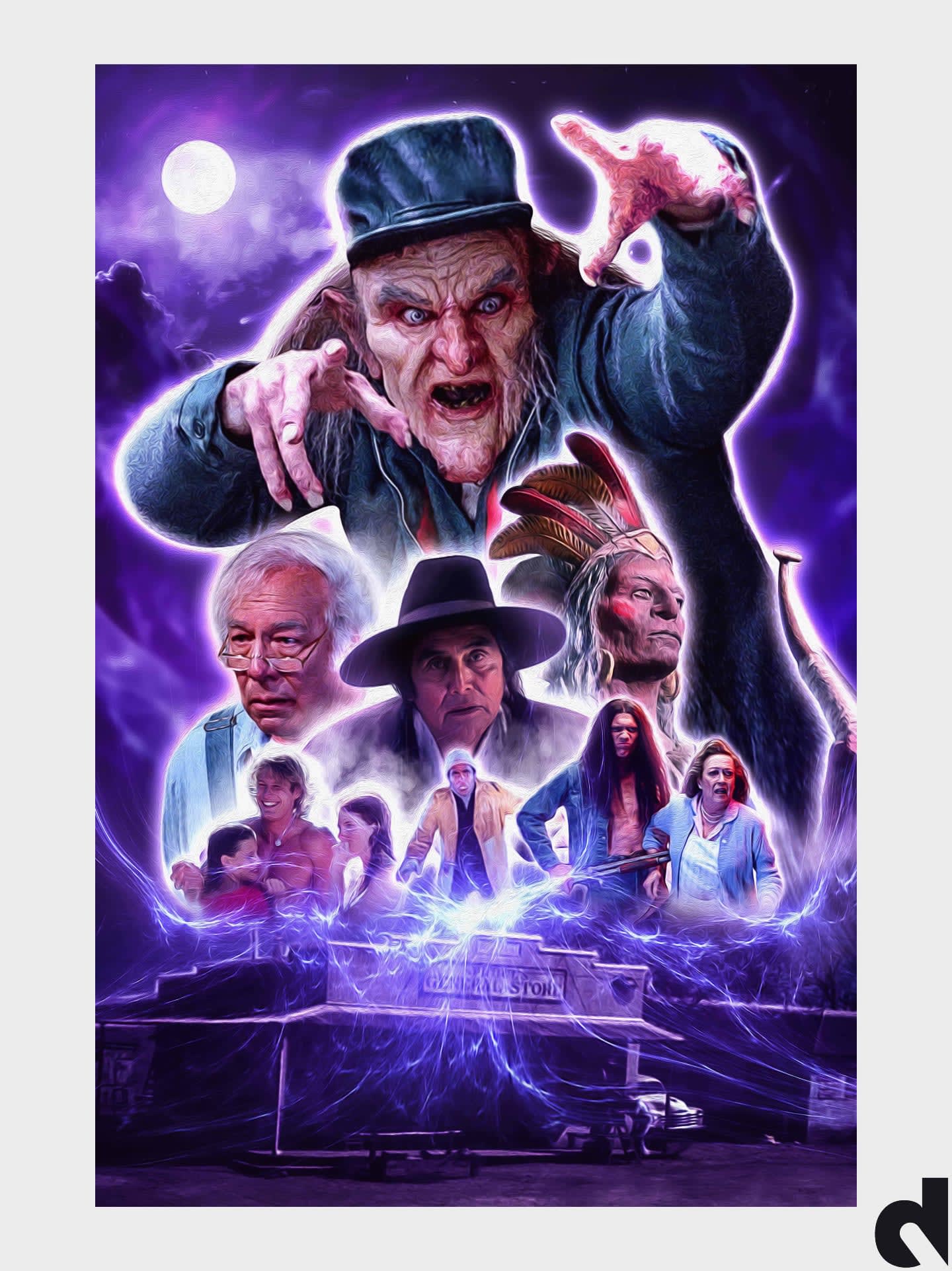 When legends awaken, no one escapes the story. movie poster design by Drix Agency